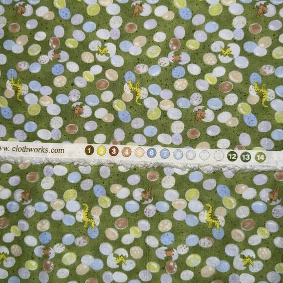 Dinosaurs & Eggs - Dinosauria by Studio K for Clothworks - 1/2 Yard - Hatching - Picture 8 of 8